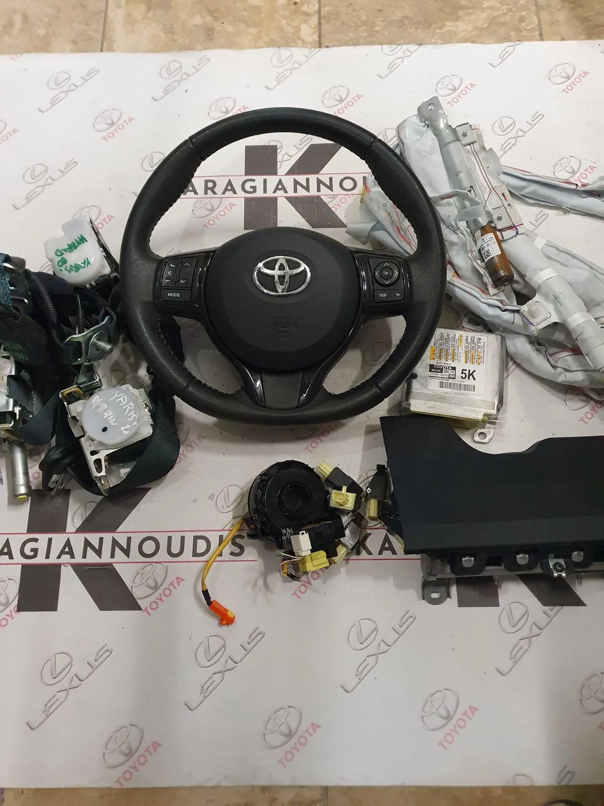 ΣΕΤ AIRBAG Toyota YARIS SCP130 2012 – 2019